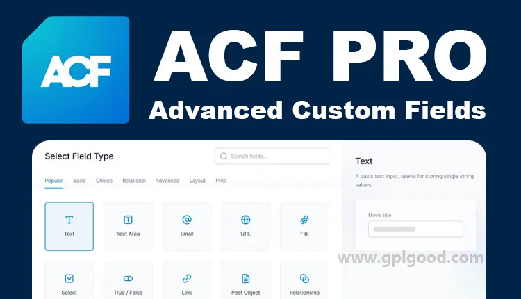 Advanced Custom Fields Pro Latest Premium Plugin Download (Lifetime)
