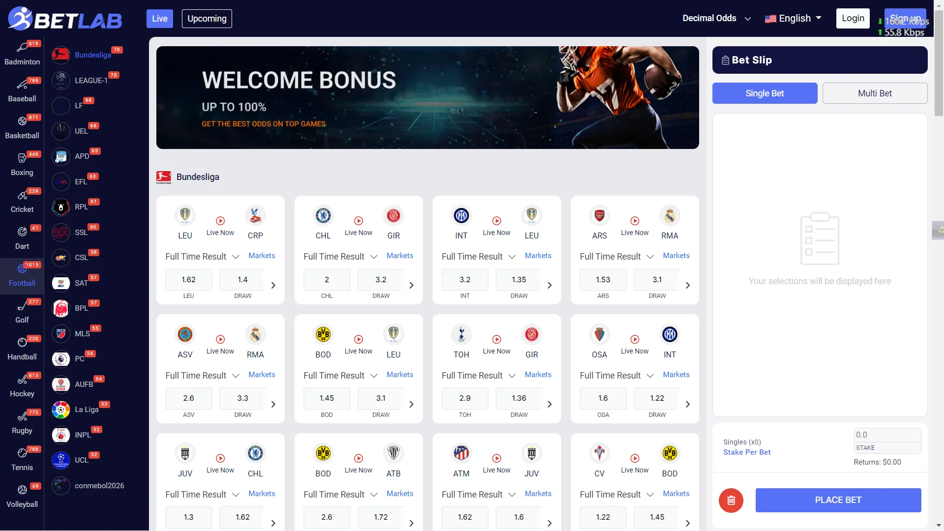 Betlab - Sports Betting Platform PHP Script (orginal)