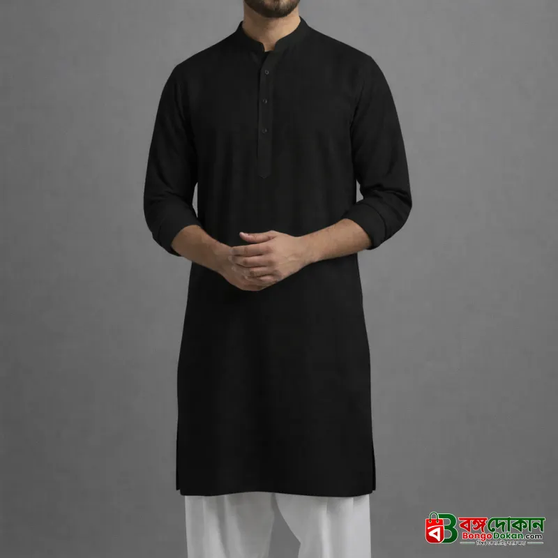 10 Pcs Black Solid Punjabi Combo - বাংলাদেশে সেরা দাম ও নতুন কালেকশন - গ্যালারি