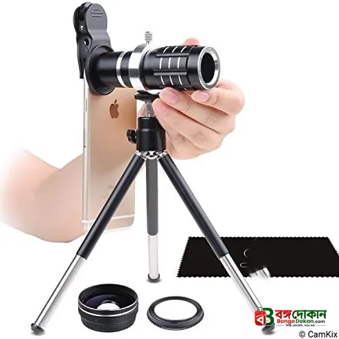 12x Zoom Metal Telephoto Lens For Mobile - বাংলাদেশে সেরা দাম ও স্পেসিফিকেশন - গ্যালারি