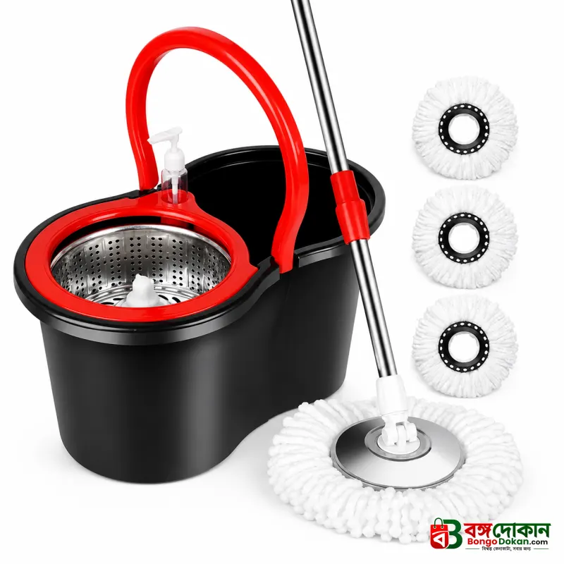 360° auto spin mop bucket home cleaning cotton mop - বাংলাদেশে সেরা দাম ও লাইফস্টাইল কালেকশন - গ্যালারি