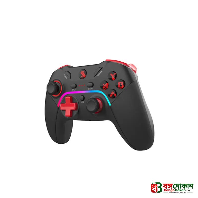 A4Tech Bloody GPW70 2.4G Wireless RGB Gaming Controller (Black) – Multi-Platform Compatible, Dual Connection, RGB Animation, 3.5mm Audio Jack & Up to 13 Hours Battery Life - বাংলাদেশে সেরা দাম ও স্পেসিফিকেশন - গ্যালারি