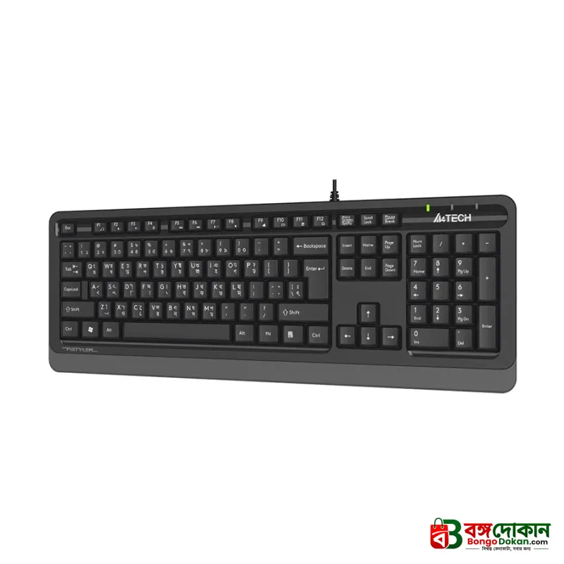 A4Tech FK10 Multimedia Comfort Keyboard – Sleek Round-Square Keycaps, 12 Hotkeys, Laser-Engraved Characters & Spill-Resistant Wired USB Keyboard - বাংলাদেশে সেরা দাম ও স্পেসিফিকেশন - গ্যালারি