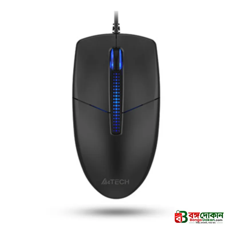 A4Tech N-530 Illuminated Wired Optical Mouse – 1200 DPI, Symmetric Design, 1.5M USB Cable, Plug & Play & Durable Build for PC & Laptop - বাংলাদেশে সেরা দাম ও স্পেসিফিকেশন - গ্যালারি