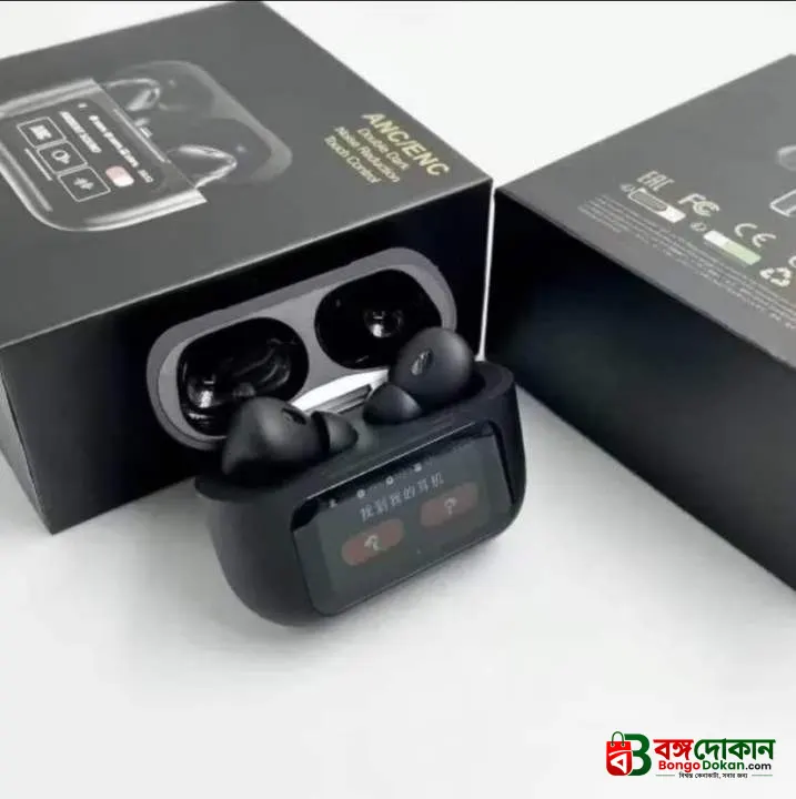 A9 Pro ANC True Wireless Earbuds – Smart Touch Screen Charging Case, Active Noise Cancellation, 13mm Drivers, GPS Location & 35H Battery - বাংলাদেশে সেরা দাম ও স্পেসিফিকেশন - গ্যালারি