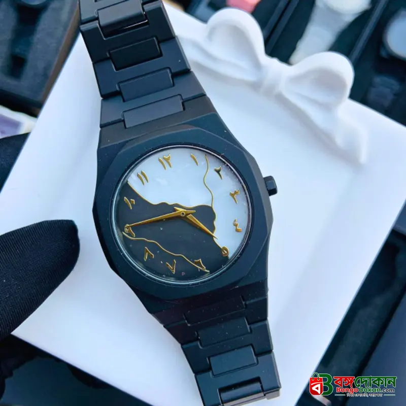 Aura watch Black for mens's  Modern Creative Design ( Black) - বাংলাদেশে সেরা দাম ও নতুন কালেকশন - গ্যালারি