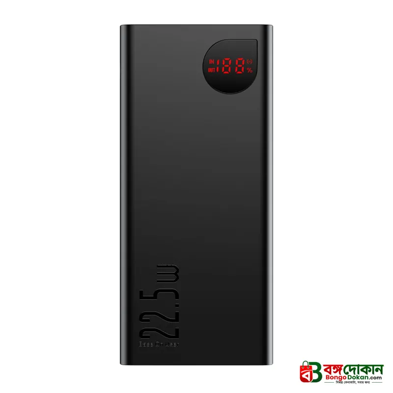 Baseus Adaman 20000mAh 22.5W Metal Power Bank – Fast Charging Portable Charger with Digital LED Display, Triple Ports & Aluminum Alloy Body (Black) - বাংলাদেশে সেরা দাম ও স্পেসিফিকেশন - গ্যালারি