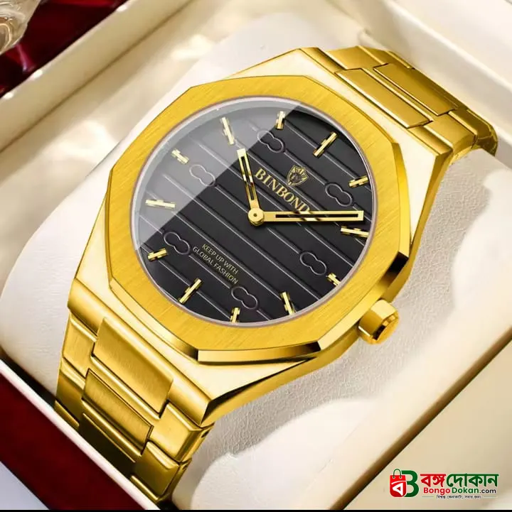 BINBOND 818 Stainless Steel Quartz Fashionable Premium Watch - বাংলাদেশে সেরা দাম ও নতুন কালেকশন - গ্যালারি