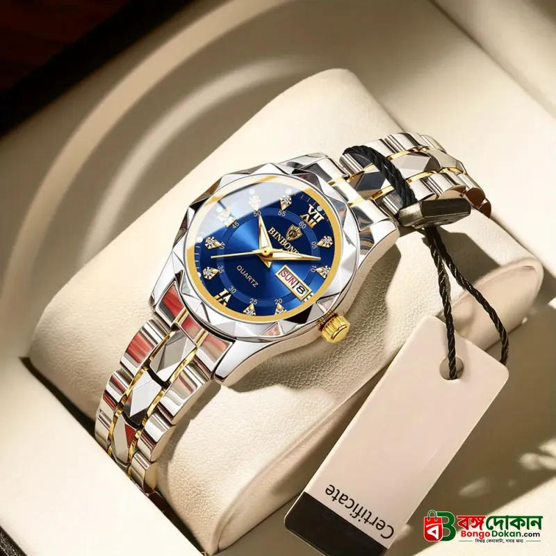 BINBOND Top Brand Luxury Fashion Couple Watches 30M Week Date Clock Sport Quartz - বাংলাদেশে সেরা দাম ও নতুন কালেকশন - গ্যালারি