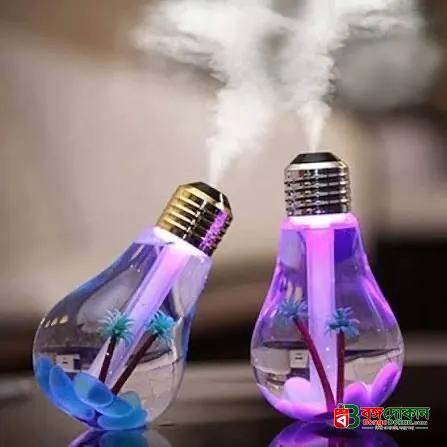 Bulb Humidifier - LED Colour Changing Light Bulb Air Purifier Essential Oil Air Freshener Night Ligh - বাংলাদেশে সেরা দাম ও স্পেসিফিকেশন - গ্যালারি