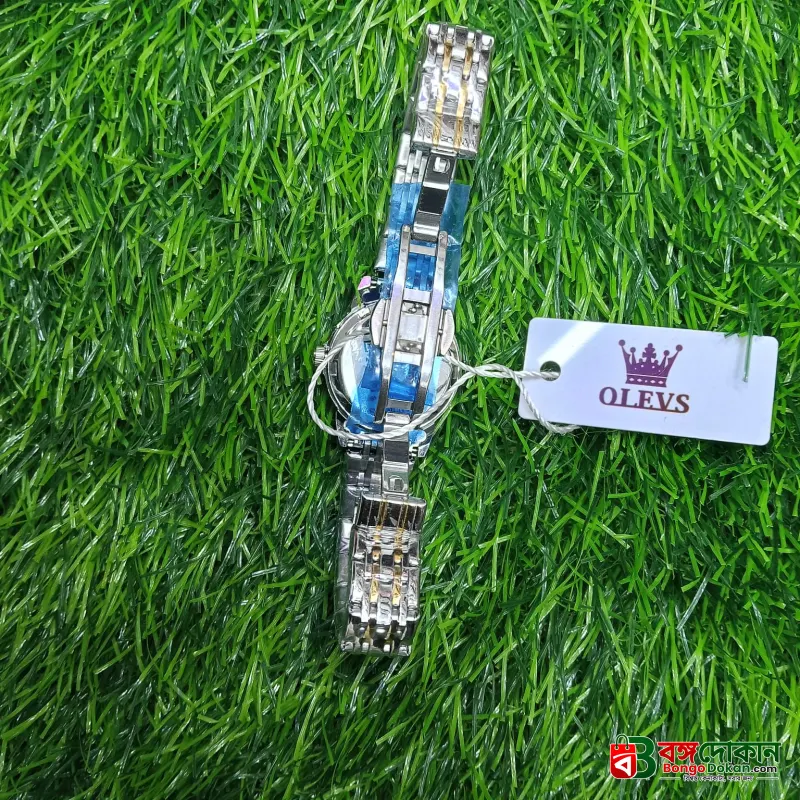 Butter Fly Lock OLEVS Watch for Women  Silver Blue - বাংলাদেশে সেরা দাম ও আকর্ষণীয় কালেকশন - গ্যালারি