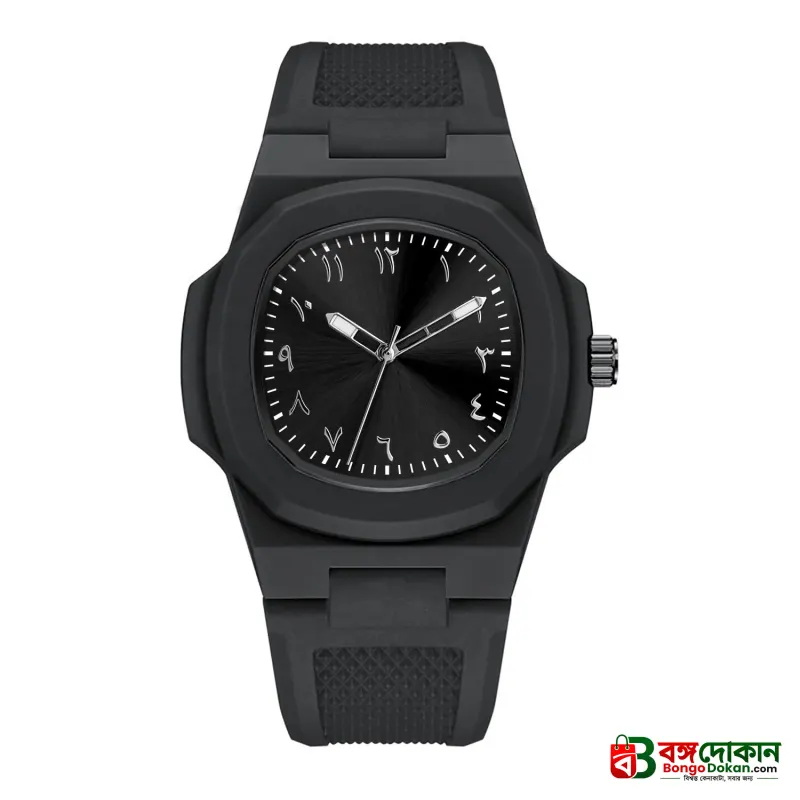 Custom Logo Arabic Dial Square Quartz Wristwatch – Luminous, Waterproof, Silicone Strap - বাংলাদেশে সেরা দাম ও নতুন কালেকশন - গ্যালারি