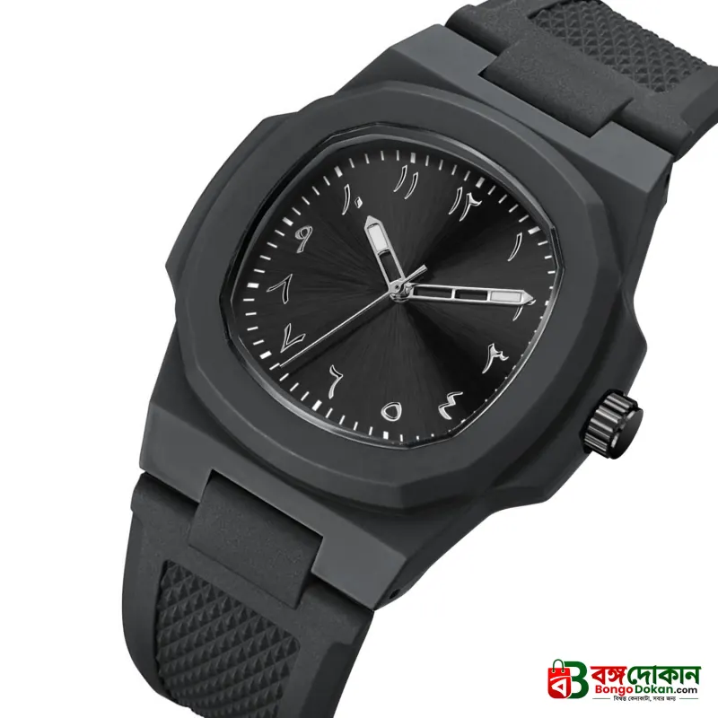 Custom Logo Arabic Dial Square Quartz Wristwatch – Luminous, Waterproof, Silicone Strap - বাংলাদেশে সেরা দাম ও নতুন কালেকশন - গ্যালারি