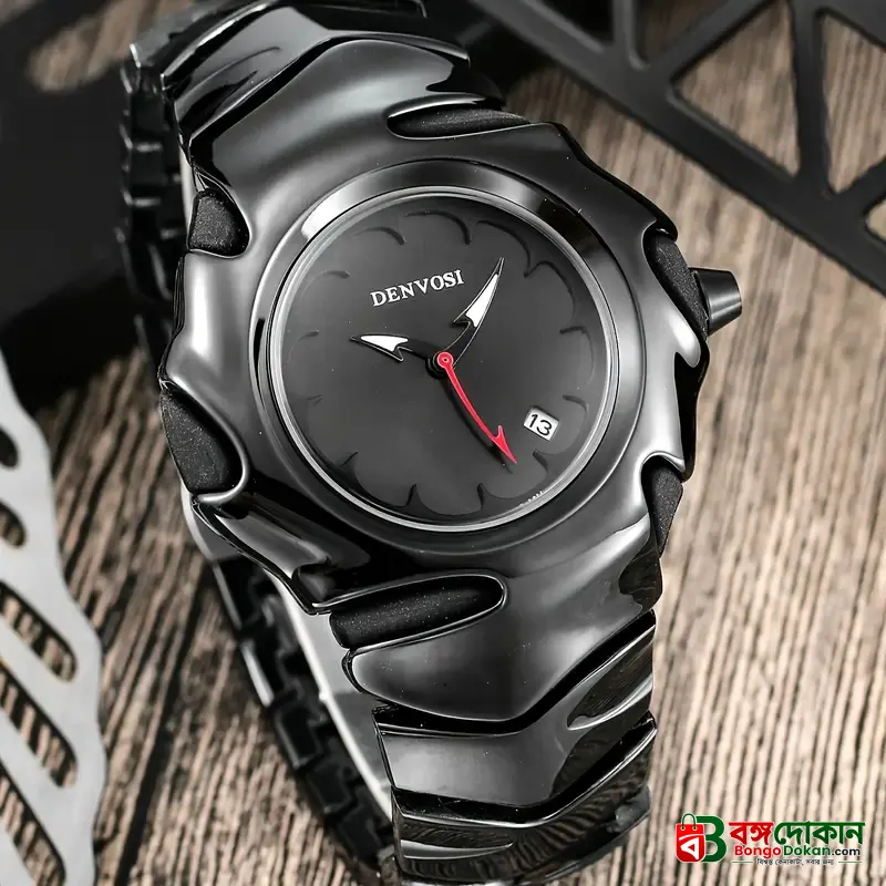 DENVOSI Premium Metal Watch – Bold Design (Full Black ) - বাংলাদেশে সেরা দাম ও নতুন কালেকশন - গ্যালারি