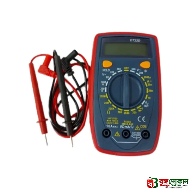 Digital Multimeter DT33 Series (DT33B, DT33C, DT33D) – Compact Pocket Multitester with Backlight, DC/AC Voltage, Current, Resistance, Diode, Battery & Temperature Test - বাংলাদেশে সেরা দাম ও অরিজিনাল কালেকশন - গ্যালারি