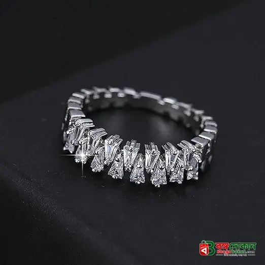 Double Rows Diamond Rings for Womens - বাংলাদেশে সেরা দাম ও এক্সক্লুসিভ ডিজাইন - গ্যালারি