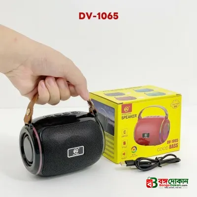 DV-1065 Portable Mini Drum Kit Wireless Bluetooth Speaker – 5W Loud Stereo Sound, RGB Abyss Lamp Lighting, Leather Handle, USB & TF Card Support - বাংলাদেশে সেরা দাম ও স্পেসিফিকেশন - গ্যালারি