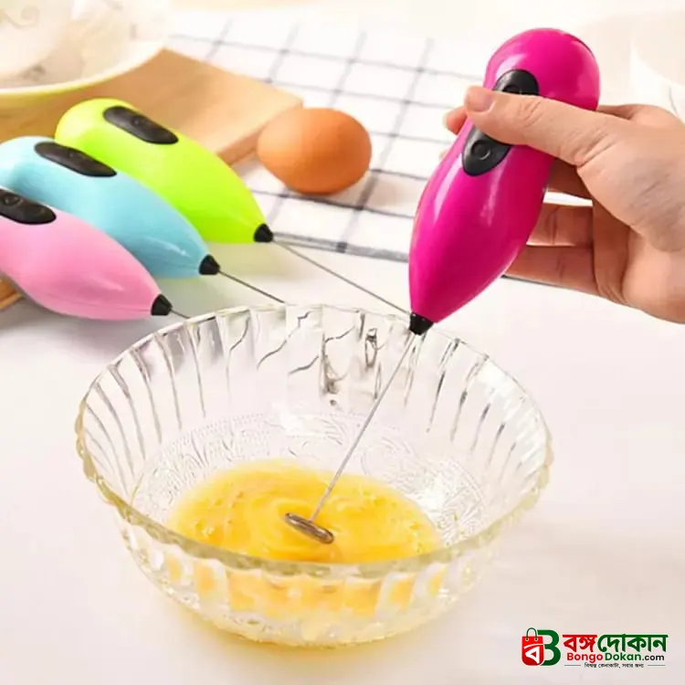 Electric Foam Maker for Milk, Coffee, Egg Beater, Juice, Cafe Without battery Multicolour - বাংলাদেশে সেরা দাম ও স্পেসিফিকেশন - গ্যালারি