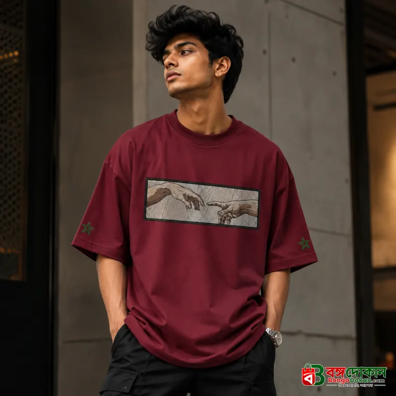 Exclusive Premium Cotton Oversized Drop-Shoulder T-Shirt – Style & Comfort Combined! - বাংলাদেশে সেরা দাম ও নতুন কালেকশন - বাংলাদেশে সেরা অফার ও দাম