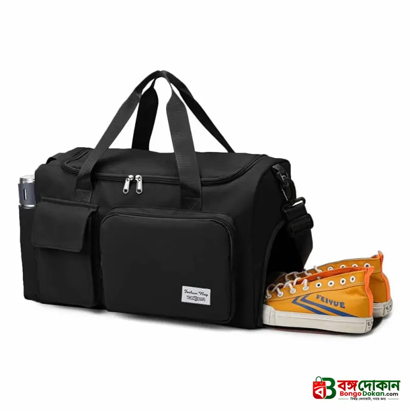 Fashionable Large Capacity Travel & Gym Bag - Black - বাংলাদেশে সেরা দাম ও লাইফস্টাইল কালেকশন - গ্যালারি