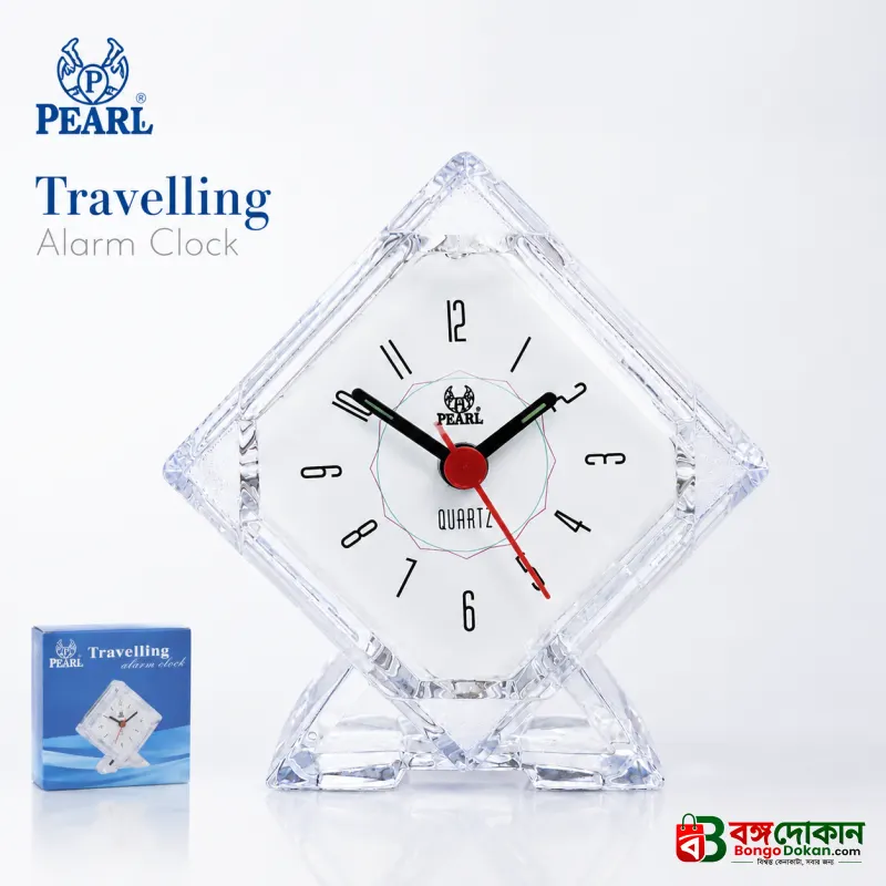 Foldable Travel Alarm Clock (BE Model) – Compact Portable Quartz Analog Clock with Night Light, Battery Included - বাংলাদেশে সেরা দাম ও অরিজিনাল কালেকশন - বাংলাদেশে সেরা অফার ও দাম