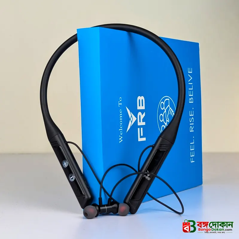 FRB N-27 Smart Wireless Neckband Earphone – Bluetooth 5.4 In-Ear Headset with 400H Battery Life, TF Card Slot, Type-C Fast Charging, Touch Control & Voice Change Feature - বাংলাদেশে সেরা দাম ও স্পেসিফিকেশন - গ্যালারি