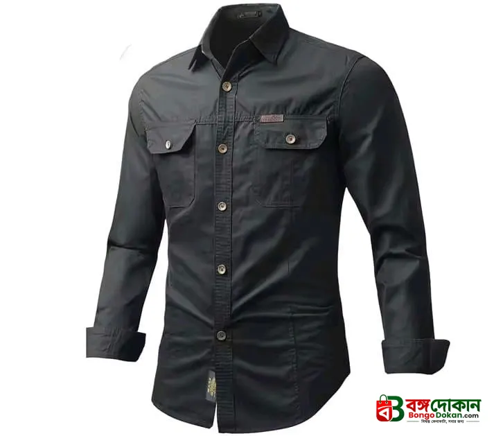 Full sleeves double pocket panel Shirt - বাংলাদেশে সেরা দাম ও নতুন কালেকশন - গ্যালারি