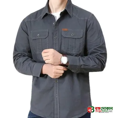 Full sleeves double pocket panel Shirt - বাংলাদেশে সেরা দাম ও নতুন কালেকশন - গ্যালারি
