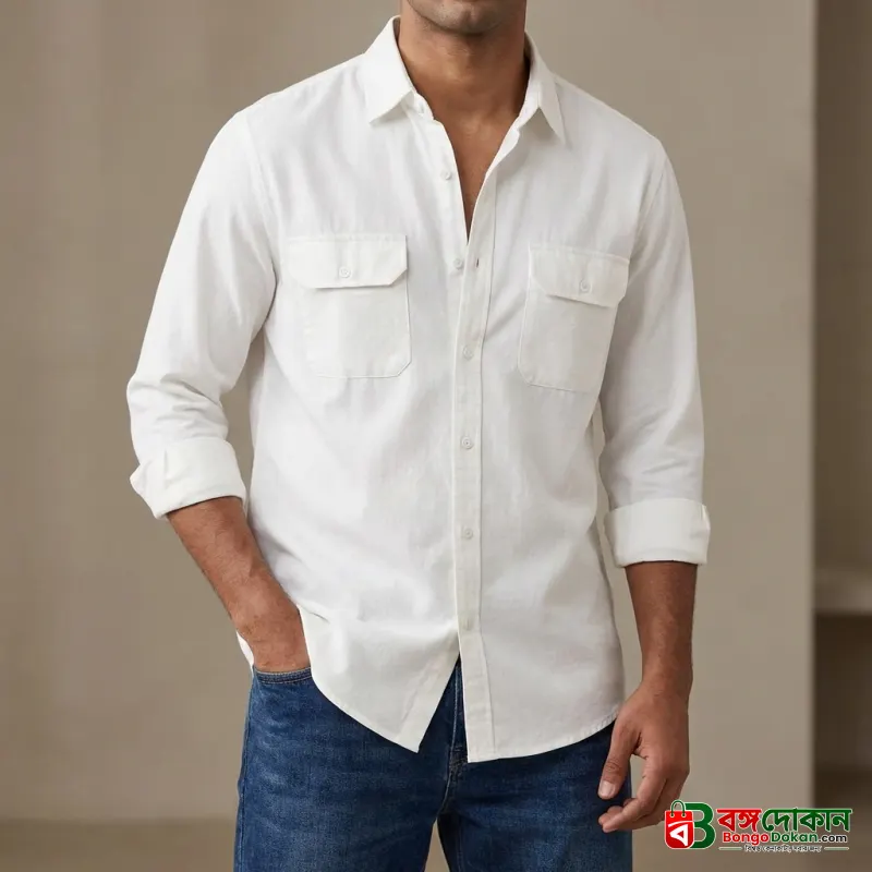 Full sleeves double pocket Shirt - বাংলাদেশে সেরা দাম ও নতুন কালেকশন - বাংলাদেশে সেরা অফার ও দাম