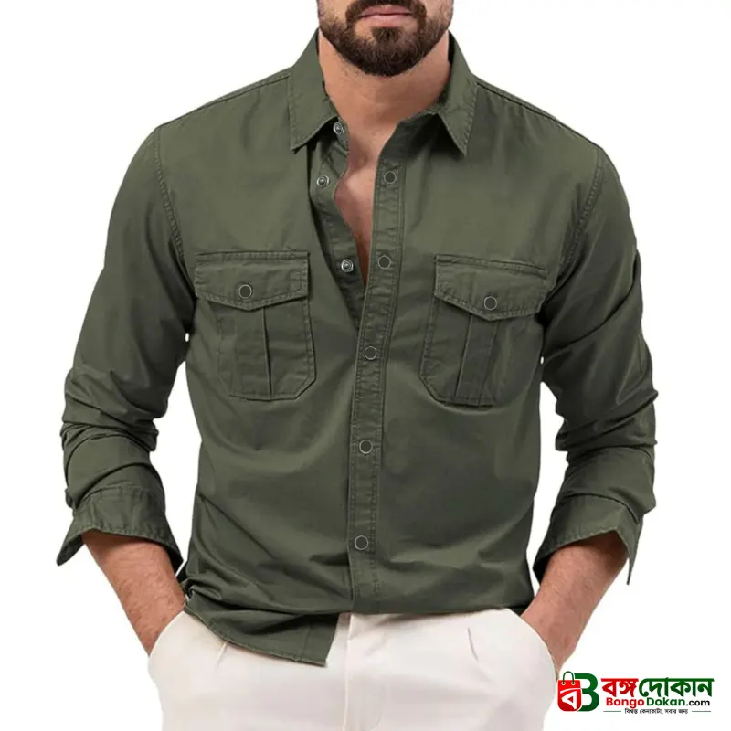 Full sleeves double pocket Shirt - বাংলাদেশে সেরা দাম ও নতুন কালেকশন - বাংলাদেশে সেরা অফার ও দাম