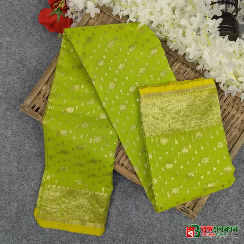 Half Silk Jamdani Saree (Off-White, Red, Purple, Lemon, Light Purple) - বাংলাদেশে সেরা দাম ও আকর্ষণীয় কালেকশন - গ্যালারি
