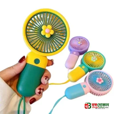 Handheld Portable Desktop Mini Fan – USB Rechargeable Pocket Sports Fan with 3 Speed Levels, Ultra-Quiet Motor, Lanyard & Versatile Indoor-Outdoor Use - বাংলাদেশে সেরা দাম ও স্পেসিফিকেশন - গ্যালারি