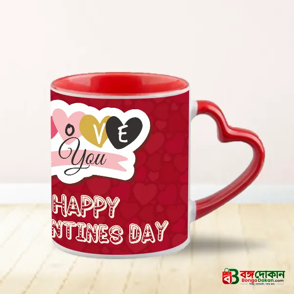 Heart Color Round Handle Coffee, Tea, Water Mug, Add Photo Text Logo Picture Image - বাংলাদেশে সেরা দাম ও লাইফস্টাইল কালেকশন - গ্যালারি