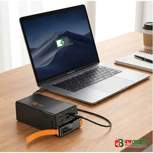 Hoco DB100 Harmony 30000mAh 65W Fast Charging Power Bank – PD & QC 3.0 Support, Dual Type-C & Dual USB-A Ports, Smart Digital LED Display & Laptop Charging Compatible - বাংলাদেশে সেরা দাম ও স্পেসিফিকেশন - গ্যালারি