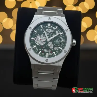 Hublot mechanical Water Resistant Stainless Steel watch - বাংলাদেশে সেরা দাম ও নতুন কালেকশন - গ্যালারি