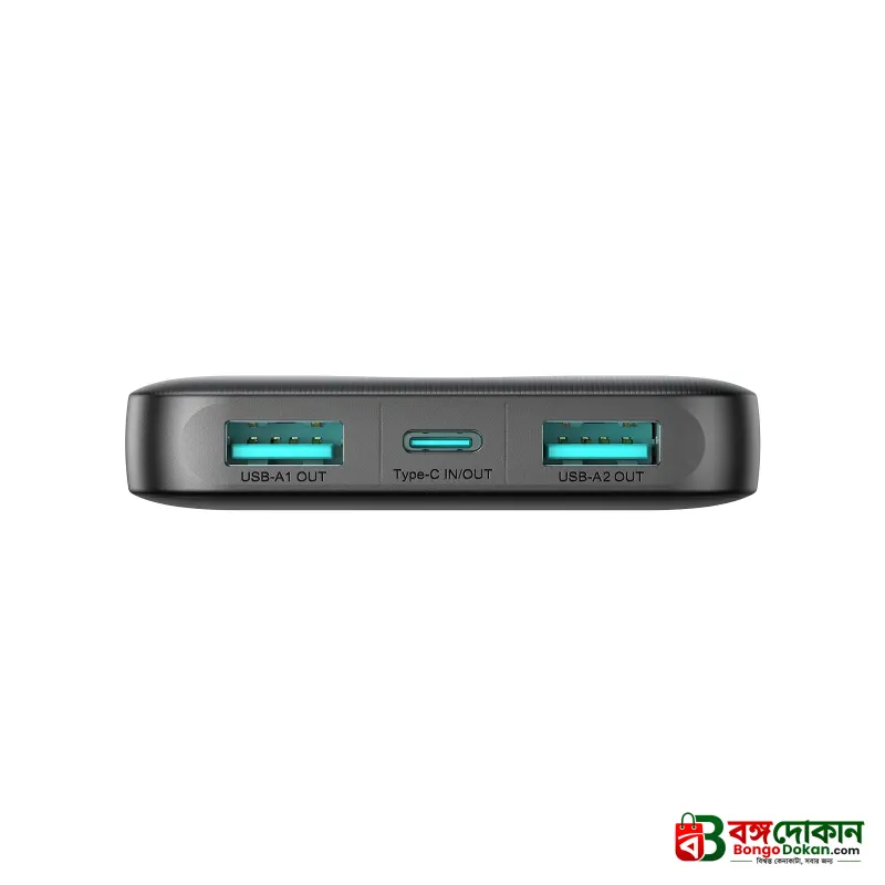 Joyroom JR-PBF12 10000mAh Power Bank – 2.4A Fast Charging Portable Charger with Triple Outputs, LED Indicators & Fire-Resistant ABS Body - বাংলাদেশে সেরা দাম ও স্পেসিফিকেশন - গ্যালারি
