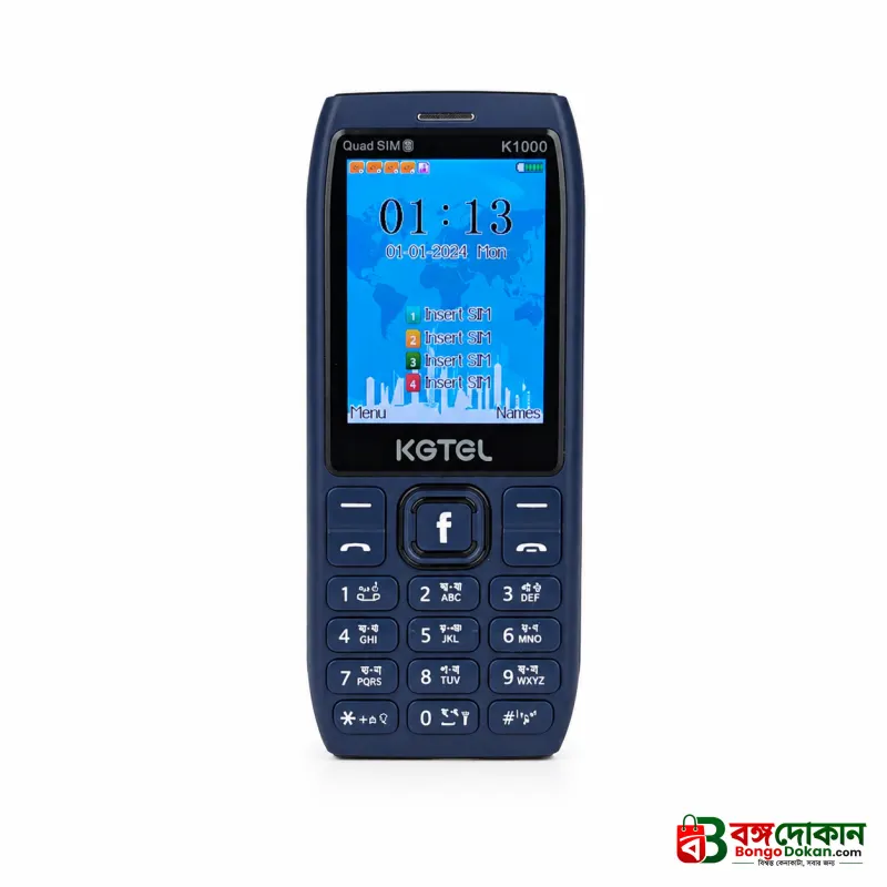 KGTEL K1000 Phone 4 Sim 2500mAh - বাংলাদেশে সেরা দাম ও স্পেসিফিকেশন - বাংলাদেশে সেরা অফার ও দাম