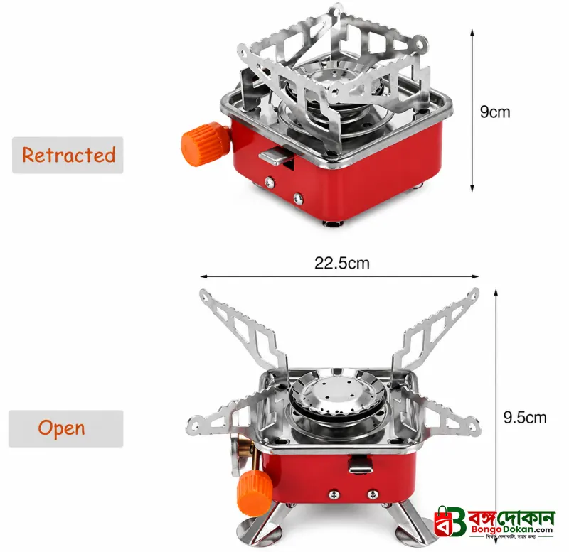Kovar K-202 Portable Outdoor Camping Stove & Sun Butane Gas Set – Lightweight Card-Type Gas Stove with Auto Fire for Hiking & Backpacking - বাংলাদেশে সেরা দাম ও লাইফস্টাইল কালেকশন - গ্যালারি