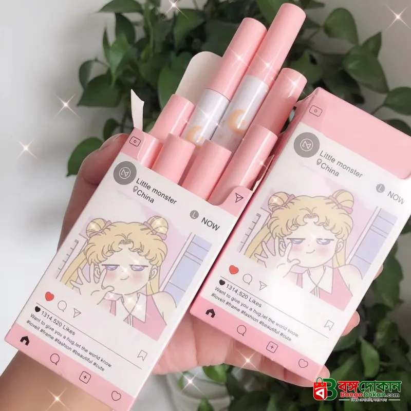 Little monster liquid 8 Pcs/set of Cigarete tube lip glaze set matte white lipstick set- 8 Colours - বাংলাদেশে সেরা দাম ও আকর্ষণীয় কালেকশন - বাংলাদেশে সেরা অফার ও দাম