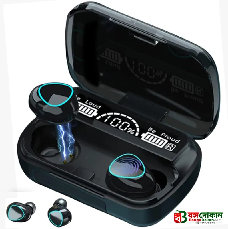 M10 True Wireless Earbuds – Bluetooth 5.1 TWS with 2000mAh Power Bank Charging Case, LED Battery Display, IPX7 Waterproof & Hi-Fi 9D Bass - বাংলাদেশে সেরা দাম ও স্পেসিফিকেশন - গ্যালারি