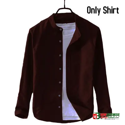 Men's Ban Collar Cotton Shirt- - বাংলাদেশে সেরা দাম ও নতুন কালেকশন - গ্যালারি