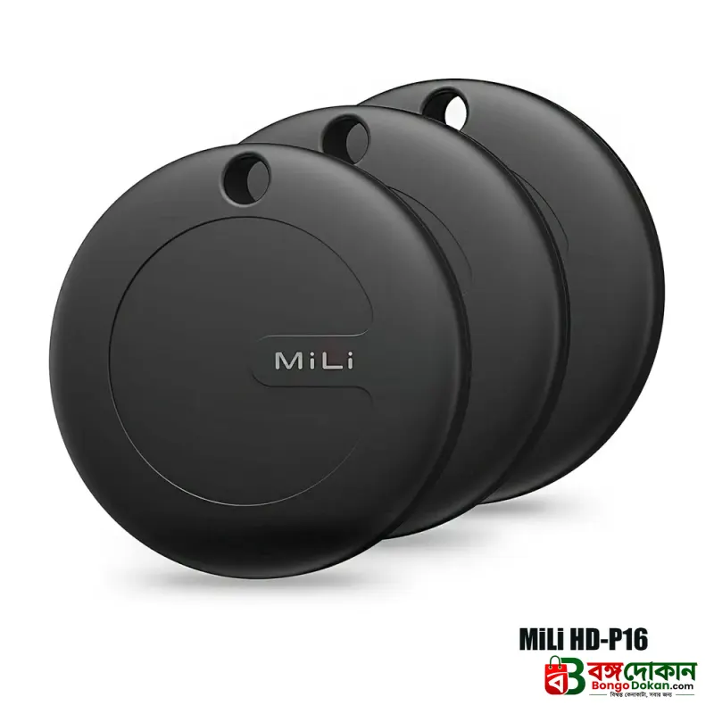 MiLi MiTag Smart Bluetooth Tracker & Item Finder – Dual iOS Apple Find My & Android Google Find My Device Support, Real-Time Location, Loud Ringer, IP67 Waterproof & 1-Year CR2032 Battery - বাংলাদেশে সেরা দাম ও এক্সক্লুসিভ ডিজাইন - গ্যালারি