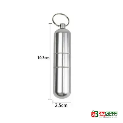 Mini Aluminium Cigarette Case, Key Ring with Cigarette Cases, Waterproof Round Cigarettes for Men, Portable Cigarette Box for Travel, Hiking, Camping - বাংলাদেশে সেরা দাম ও এক্সক্লুসিভ ডিজাইন - গ্যালারি