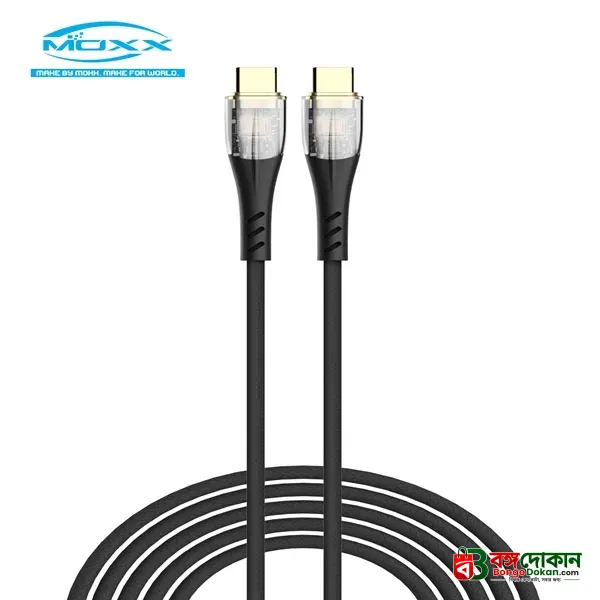 MOXX MDC-15 Type-C to Type-C 60W Fast Charging Cable – High-Speed Power Delivery (PD) & Data Sync Cable for Smartphones, Tablets & Laptops - বাংলাদেশে সেরা দাম ও স্পেসিফিকেশন - গ্যালারি