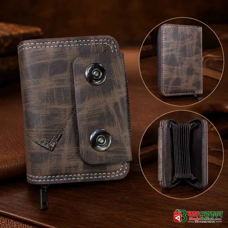 Multi-Compartment Zipper Wallet for Men - বাংলাদেশে সেরা দাম ও প্রিমিয়াম কোয়ালিটি - গ্যালারি