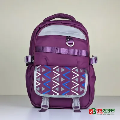 Multi-Pocket Casual Backpack with Geometric Flap - বাংলাদেশে সেরা দাম ও লাইফস্টাইল কালেকশন - গ্যালারি
