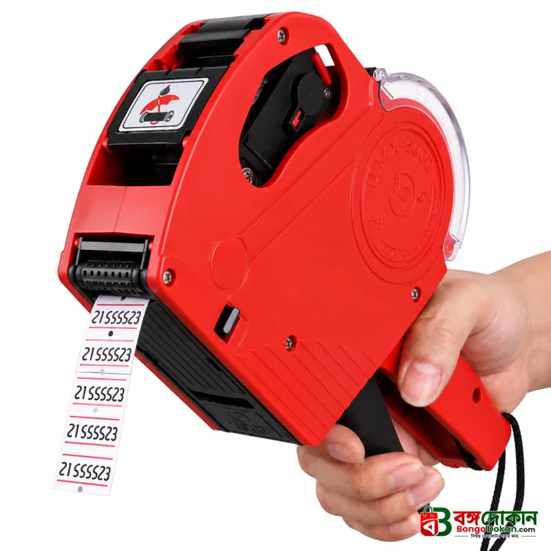 MX-5500 EOS 8 Digits Price Tag Labeller – Manual Pricing Gun Machine with 21x12mm Labels & Ink Roller for Retail Store, Supershop & Business - বাংলাদেশে সেরা দাম ও স্পেসিফিকেশন - গ্যালারি
