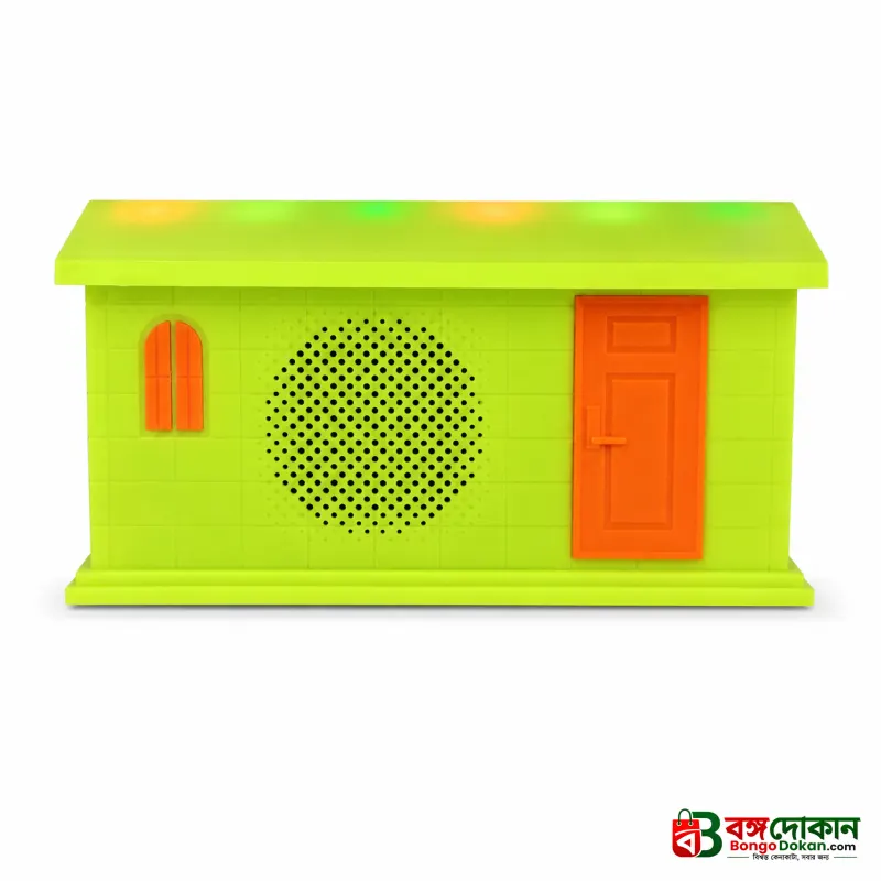 N232 LUCES LED RGB Wireless Speaker – Cute House-Shaped Portable Bluetooth Speaker with Dynamic Multi-Color Lights & Rechargeable Battery - বাংলাদেশে সেরা দাম ও স্পেসিফিকেশন - গ্যালারি