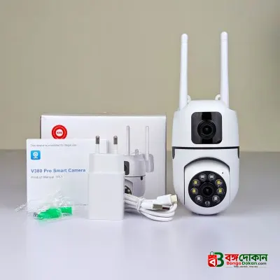 New V380 Mini Indoor PTZ Dual Lens 4MP HD Smart Home WiFi Security Camera – Baby Monitor with Night Vision, Two-Way Audio & Cloud Storage (SQ21-L) - বাংলাদেশে সেরা দাম ও প্রিমিয়াম কালেকশন - গ্যালারি