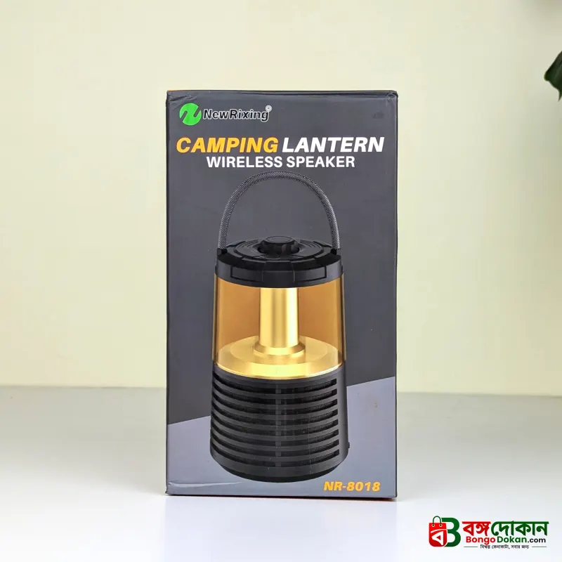 NewRixing NR-8018 3-in-1 Camping Lantern Wireless Speaker – LED Light, Power Bank, Bluetooth Speaker, FM Radio & TF Card Support for Outdoor Travel - বাংলাদেশে সেরা দাম ও স্পেসিফিকেশন - গ্যালারি
